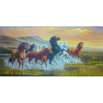 Handmade Horse Oil Painting on Canvas